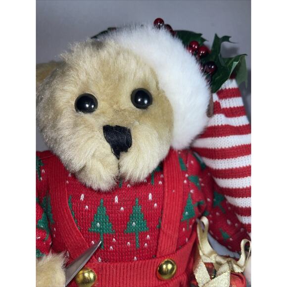 16” Teddy Bear Christmas Plush Standing Figurine Holiday - Picture 9 of 12